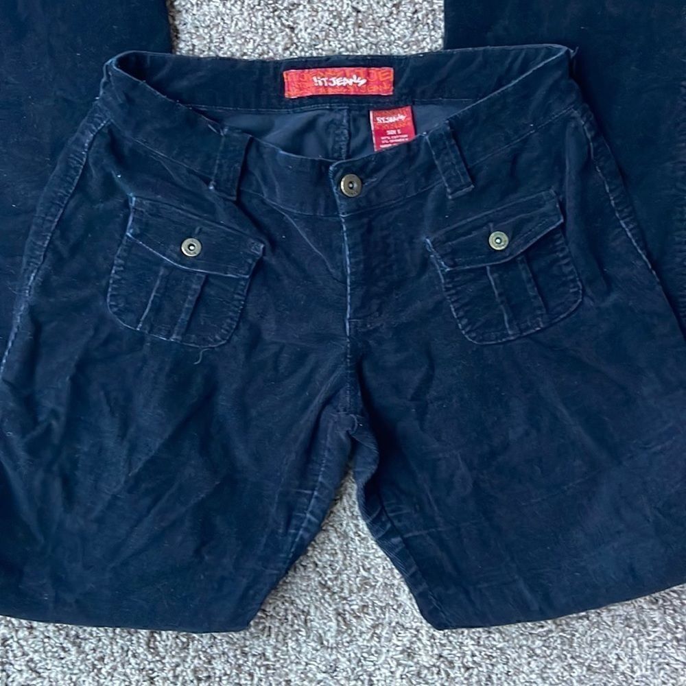 !it jeans black corduroy cotton pants.  Bootcut. Black size 5.